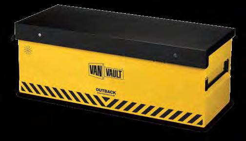 VEHICLE STORAGE OUTBACK FITS: For open backed vehicles to safeguard tools against theft and weathering Size: 1335 x 560 x 490mm (L x W x H) Weight: 60Kg Part No: S10260 2x 70mm disc locks Integrated