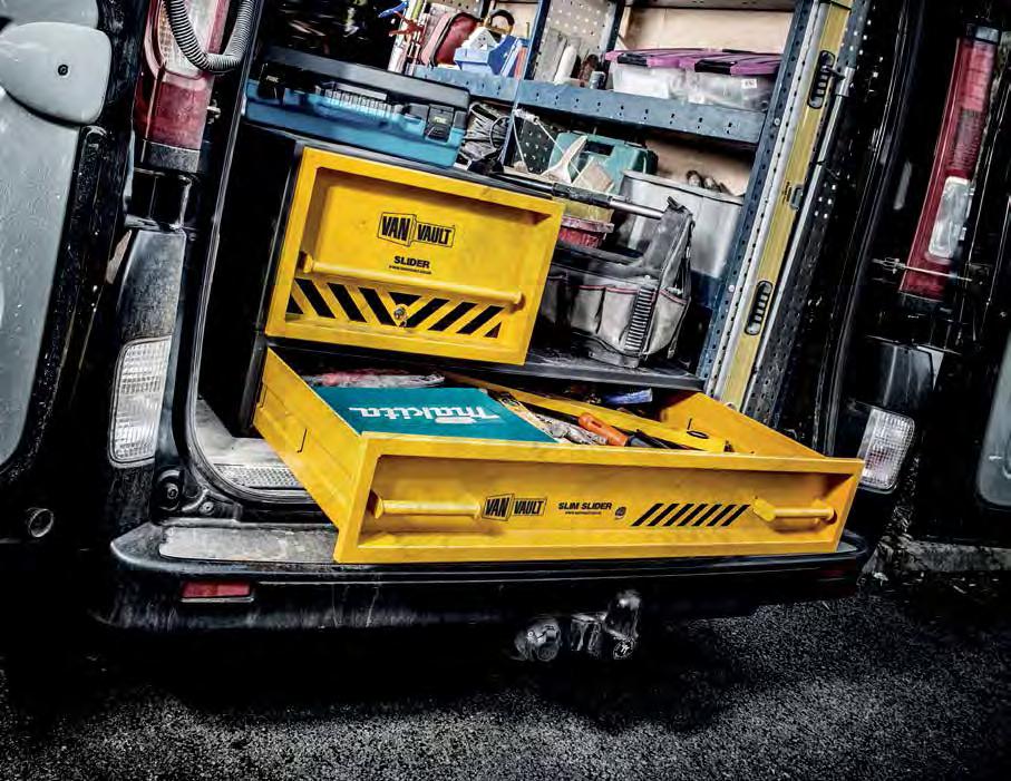Low visibility, secure drawer systems for storing and protecting power tools in their carry cases Available in two sizes: Slider: