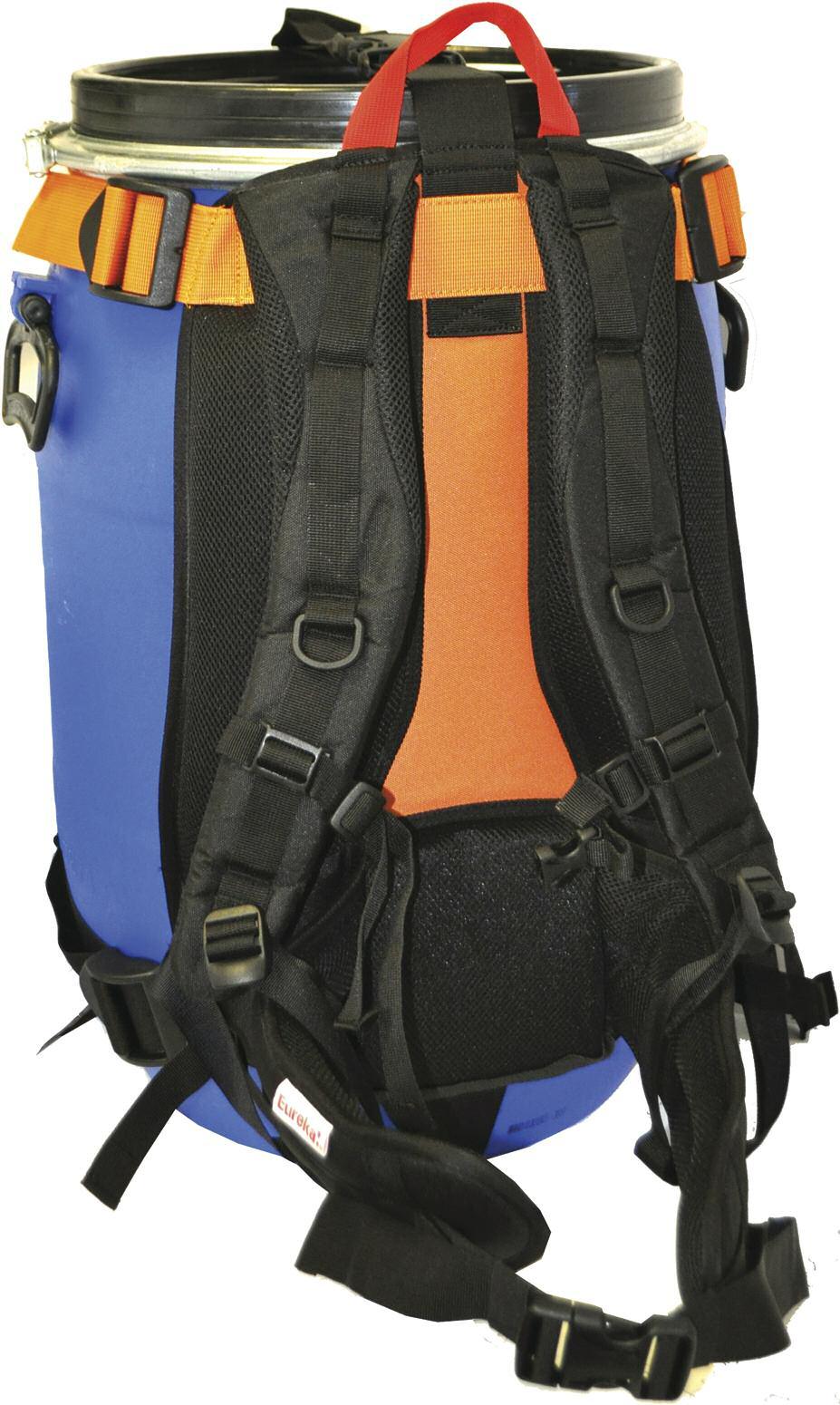 7kg Stormshield Barrel Harness - Universal A web grid secures the barrel to the harness with adjustments to fit all barrel sizes.