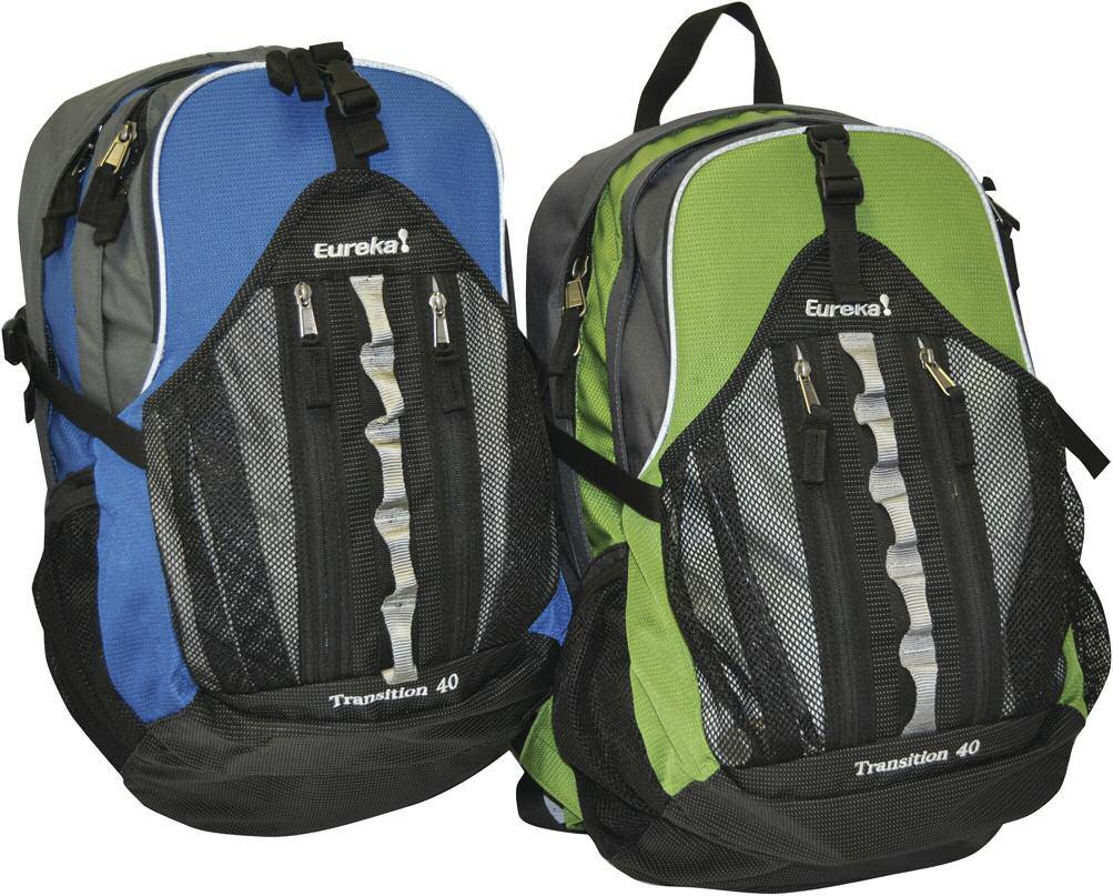 DAY PACKS 5 Transition A pack targeting high school and university students, the Transition is a smart choice for the scholar and adventurer.