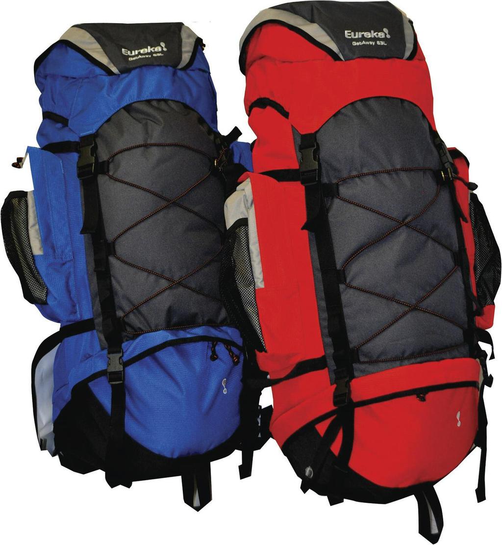 A fully adjustable Velcro ladderlock harness A two compartment pack with an internal divider that can be