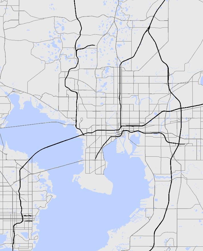 Managed Lanes Network In The Tampa / St.