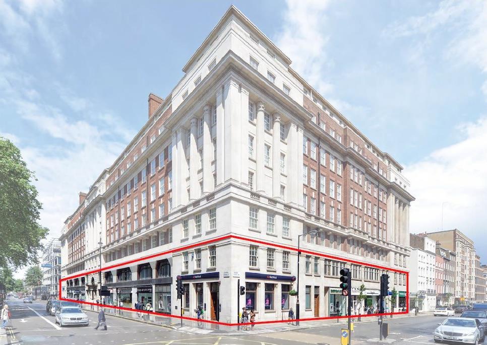 Orchard Court, Portman Square, W1 LLH 89 years @ 1,000 pa 37.0m 775 psf cap val: 65% retail 4.6% NIY c.5.0% yield post outstanding rent reviews / lease renewals Rent passing 39.