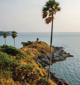 It is situated on the mountain top by the island ring road from Nai Han Beach to Kata Noi Beach.