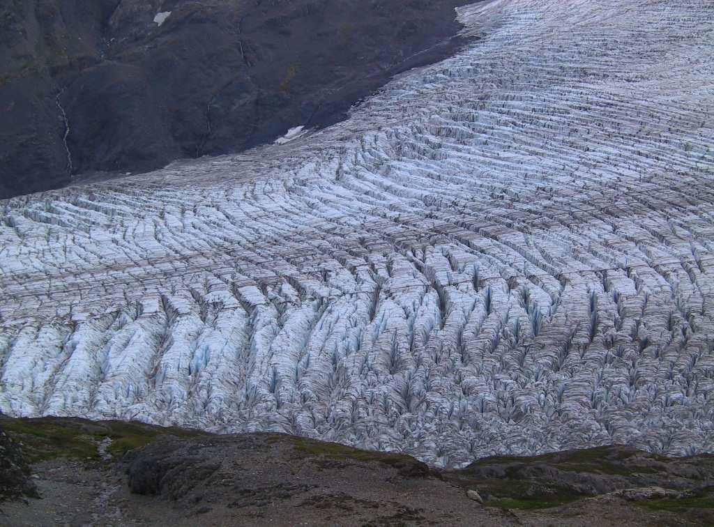 Warm, Temperate glaciers move faster than cold, Arctic ones as