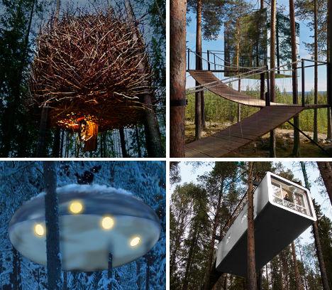 A night in the Iconic Tree Hotel If you would like to stay a night in the Tree Hotel during your trip then