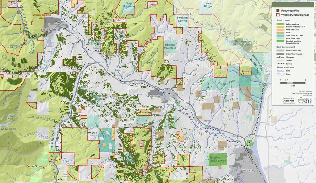 Map 2.5 Ponderosa Pine Habitat and Wildland-urban Interface Map 2.5 Ponderosa Pine Habitat and Wildland-urban Interface The U.S.