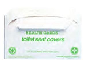 ..Half-fold, 5000/cs, 20 pkg of 250/cs DISCREET SEAT TOILET SEAT COVERS Economy Grade Higher content of recycled fiber Lower cost image