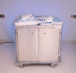Case Cart Cover Non-sterile, 2 mil cover for critical items on case carts Clear poly perforated bag fits to size to keep items in
