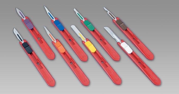 BLADES & SCALPELS Disposable Safety Scalpels With Retractable Blades The industry s only patented* safety scalpel that allows a controlled retraction of the