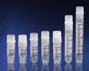 Strong construction withstands centrifugation up to 20,000 x g or extended boiling. Deep threaded caps feature an EPR O-ring. Certified RNase, DNase, and DNA free.