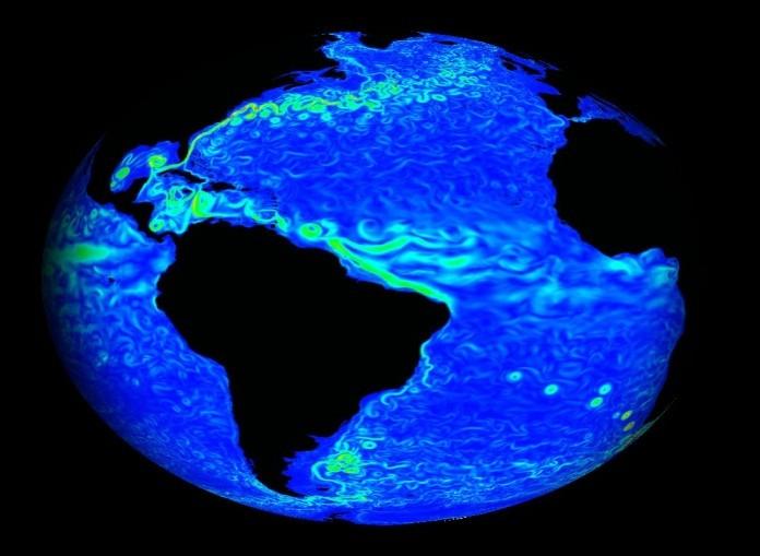 Slika 3 Slika prikazuje večinski del vode na Zemlji Nosilke vsega dogajanja v ekosistem so združbe, zato ekosisteme obravnavamo na enakih ravneh kakor združbe, od najvišjega, vseplanetarnega