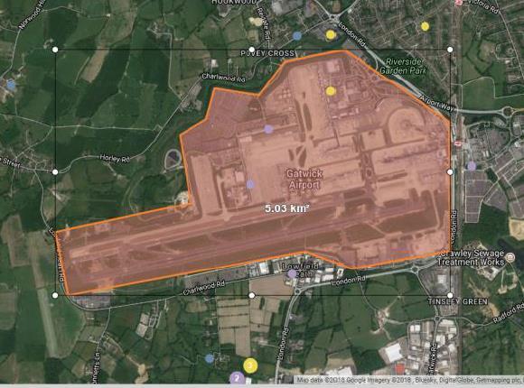 size of Heathrow airport