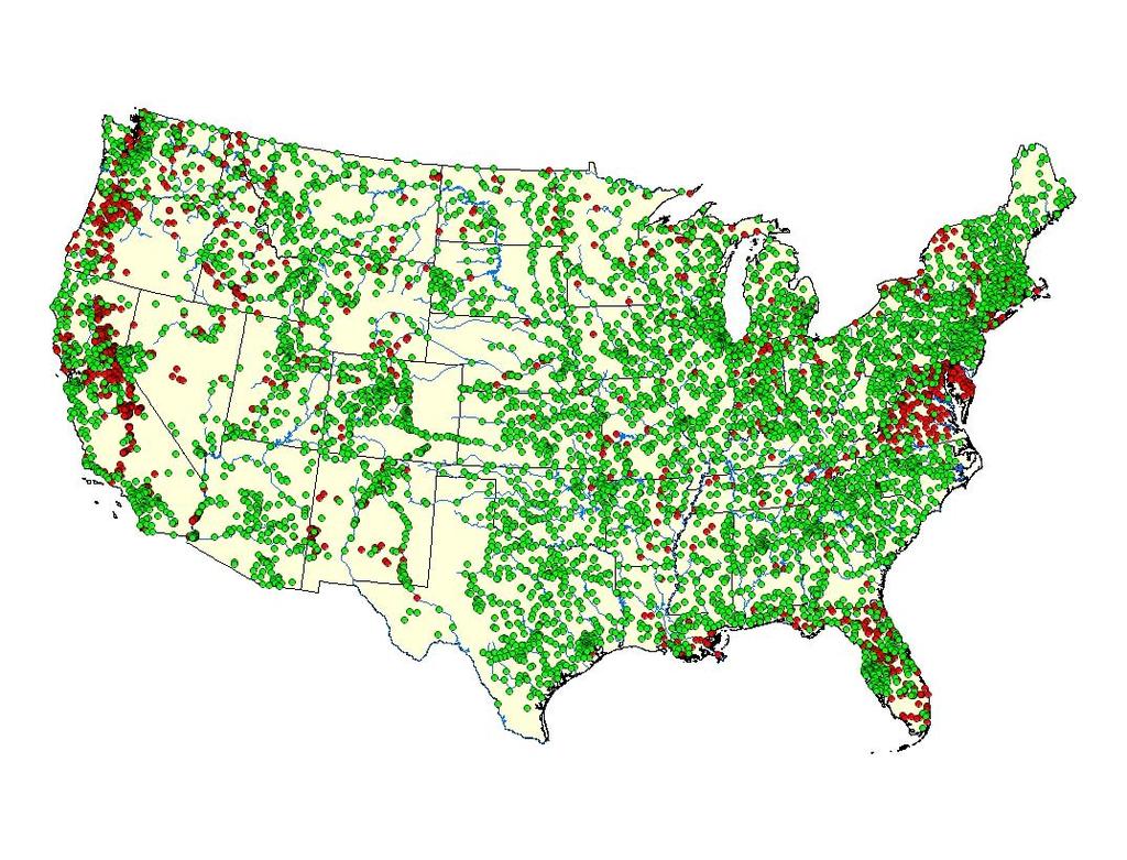 USGS Monitoring Network Over 9,000 USGS