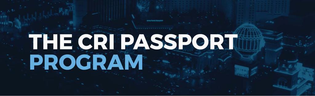 Based on the great feedback we received for the passport program from CRl's 2018 Symposium, we decided that it will make its return to the tradeshow floor!