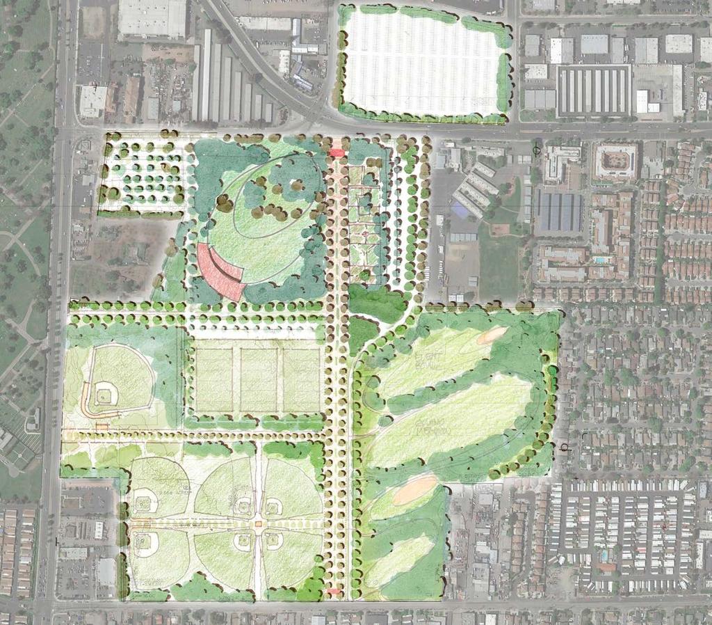 PARK DRIVE 7TH STREET MARKET COMMONS OLD TULLY ROAD TULLY ROAD NORTH MEADOW GARDENS MONTEREY STREET BALLFIELDS SOCCER/ MULTI- PURPOSE EVENT