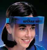 Eye & Face Shields fit over eyeglasses comfortably. Latex Free Eye Shield Also available with green protective film.