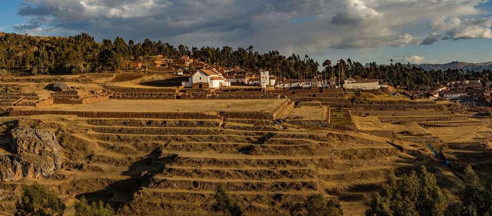 Sacred valley of the incas TREASURES OF THE SACRED VALLEY *Only available on the 7-day adventure Your adventure begins with an exploration of the beautiful archaeological site of Chinchero,