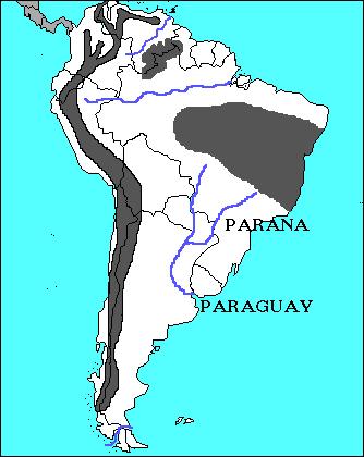The Parana River Drains much of central South America Flows into Rio de la Plata and the Atlantic ocean The Rio