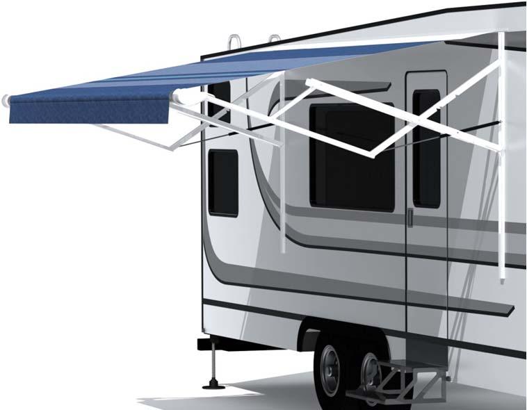RV OWNER'S MANUAL TRAVEL'R ADJUSTABLE PITCH AND FIXED STEEP PITCH AWNINGS WITH Direct Response TM Before operating the awning, carefully review the Owner's Manual.