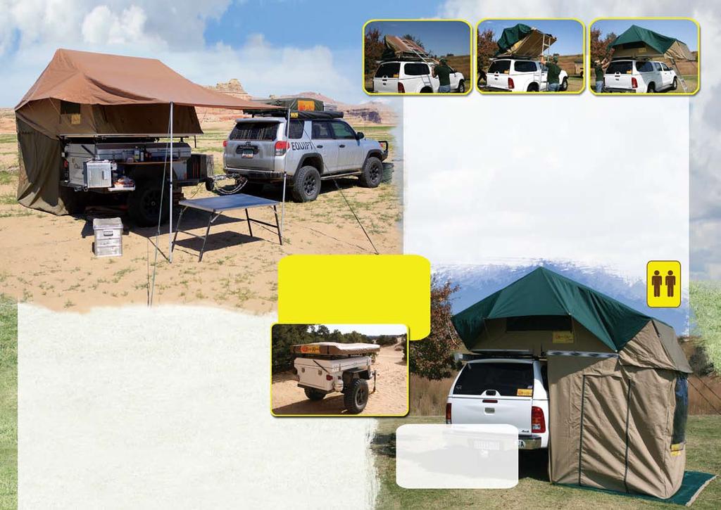 Globe Tracker Trailer Tent - with Add-A-Room Sizes: Closed: 2100 (L) x 1500 (W) x 185mm (H) Open: 2100 (L) x 2500 (W) x 1500mm (H) The Fun With Add-A-Room The tent is manufactured of ripstop canvas,
