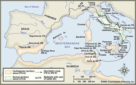 Under the peace terms ending the war, Carthage had to give up all its lands outside of