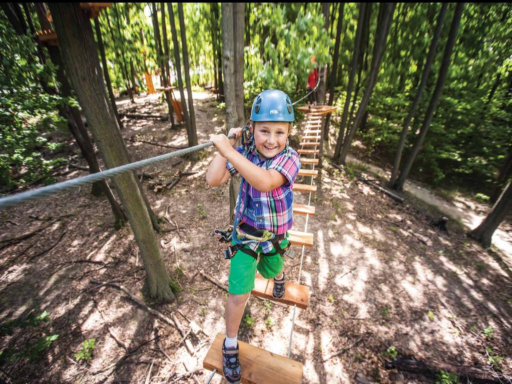 TAKE YOUR CLASS TRIPS TO THE HIGHEST LEVEL! WE HAVE A VARIETY ACTIVITIES BOTH WITH AND WITHOUT ZIP LINES Treetop Trekking is Ontario s leader in adventure parks, now with 5 locations to explore!