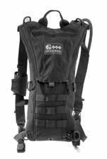 Design: Primarily a water carrying pack with some additional space for a few small items, MOLLE attachment point for adding other pockets or attaching