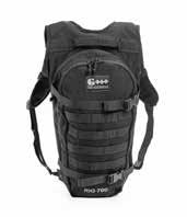 Waist Strap: Removable load bearing waist belt with MOLLE for attaching holster, magazine compartment or other pockets.  Bed Roll Straps: Located at bottom of pack.
