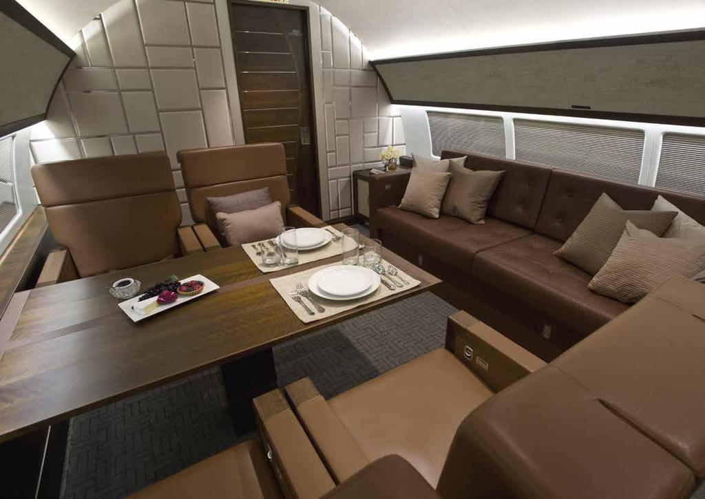 Comlux Completion works on both Airbus and Boeing VIP aircraft creating Comfort and Luxury on board.