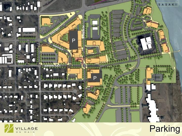 Village o Mai Accesibilty & Parkig P P P P The Village will have over 2400 parkig spaces.