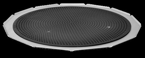 50% airflow Hearth Bake Disks A unique pizza disk design that makes it possible for pizzas baked in a modern conveyor oven to emerge with the special crispness