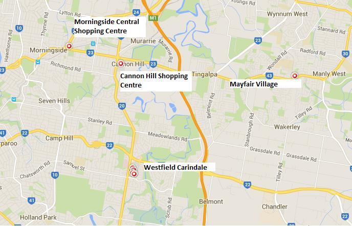 Major Shopping Centres - Carindale