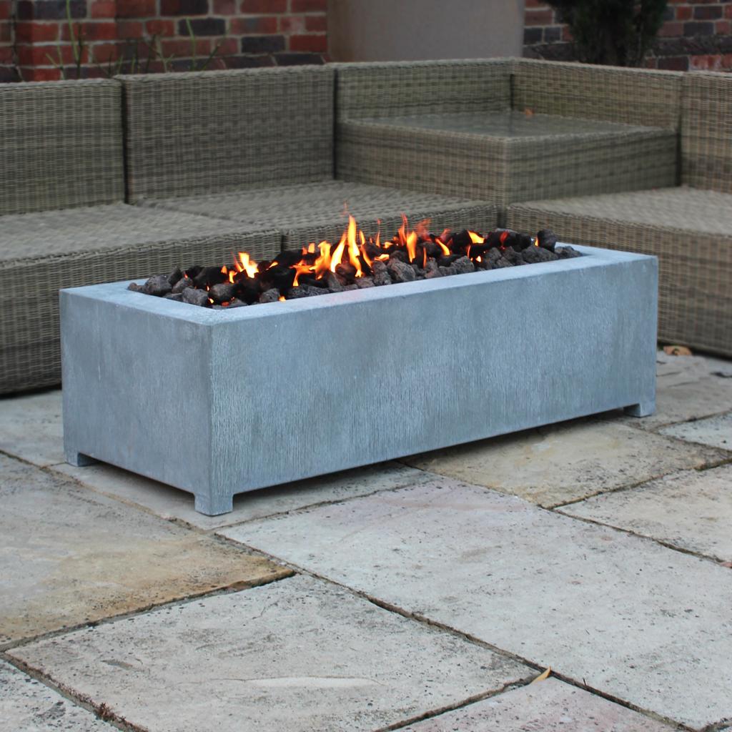 A Place In The Garden Zinc Planters Water Features Lighting Decorative Objects Gas Firepit Installation
