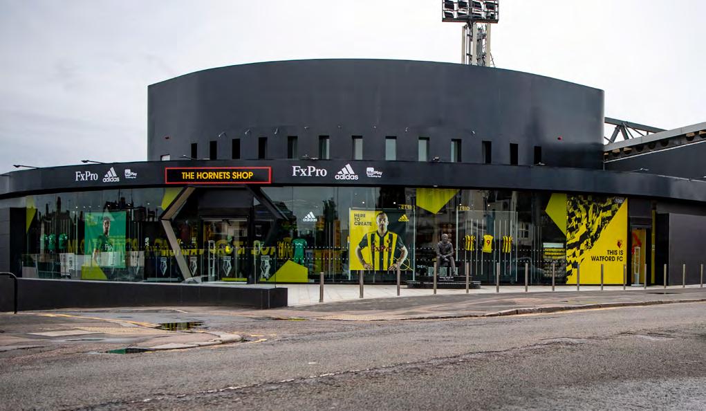 The Hornets Shop The Hornets Shop is located on Vicarage Road and is the best place to buy official club merchandise on matchdays. We also have a number of pop-up Hornets Shops inside the stadium.