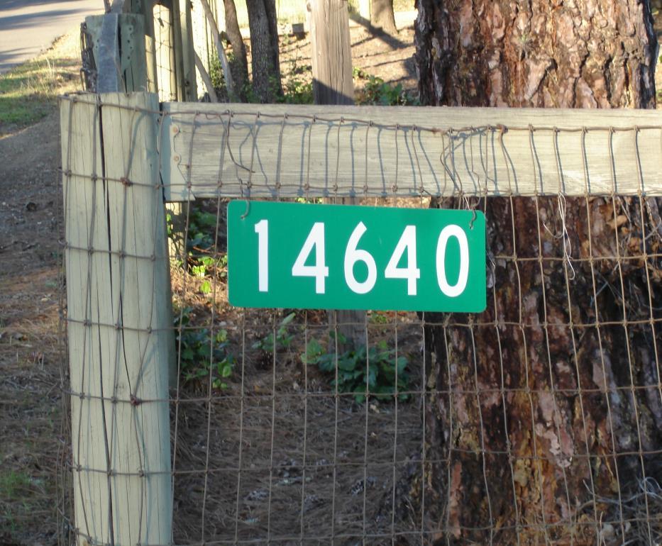 House Number Program Reflective house address signs that meet all Fire Code requirements are
