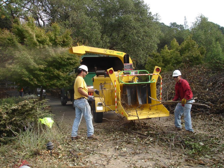 Free Chipper Program The Sonoma County Fire & Emergency Services Department provides a free chipper to convert your cut brush and branches into a mulch that will keep down
