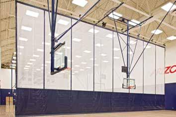 Gym Dividers Draper Gym Dividers are constructed of the highest quality reinforced vinyl.