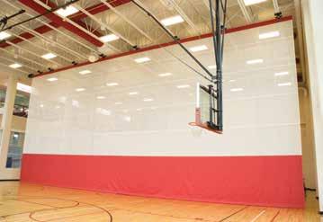Top-Roll Gym Divider A Top-Roll Gym Divider is the ideal way to divide space in facilities with low ceiling heights.