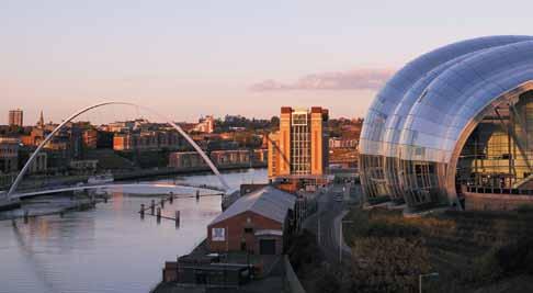 About NewcastleGateshead United by seven bridges, Newcastle (on the north bank of the River Tyne) and Gateshead (on the south bank) form a single diverse and vibrant destination.