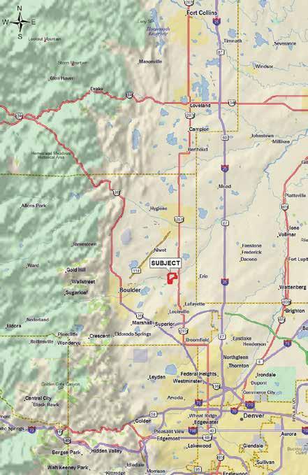 Location and Area s Boulder Valley Farm is central to the northern Front Range Corridor, a popular area with close proximity to the Rocky Mountains and top-caliber educational facilities including