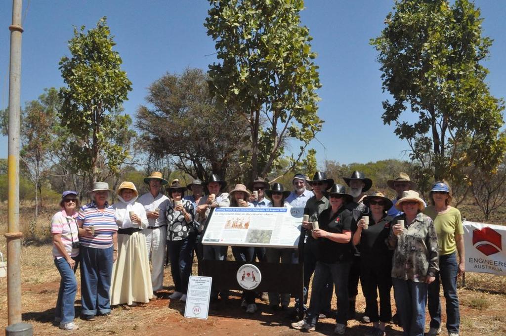 ENGINEERS AUSTRALIA CEREMONY REPORT Overland Telegraph Joining Point Heritage Recognition Ceremony Frews Ponds, 25 km south of