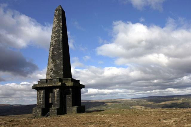 The site on Stoodley Pike was probably used for bronze age burials, since bones were found when