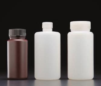 Laboratory Grade Plastic Bottles - Available in wide mouth or narrow mouth - Available in natural or amber CLASS 1: (Standard) Containers are assembled with liner and closure without washing