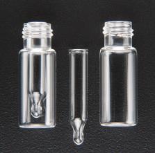 R.A.M. Large Opening Vials, 12x32mm, 9mm Neck Finish Vials Limited Volume Large Opening R.A.M. Vials Glass Insert/Plastic Outside Vials Case Pack - 100 pieces 30109G-1232 100µL R.A.M. Glass Insert/Clear Plastic Vial 350µL R.