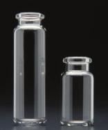 The vials are used to heat the sample until the concentration of the liquid and gas phases are in equilibrium. A sample is then taken from the gas phase (headspace) for analysis.