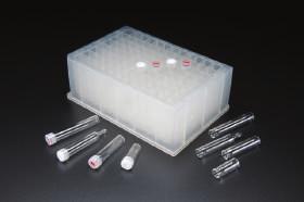 Snap Seal Vials and Snap Top Caps for 96-Square Deep Well Microplates Designed to fit 96-Square Deep Well Microplates. Choice of glass conical and tapered vials in 3 sizes: 0.4mL, 0.75mL, and 0.8mL.
