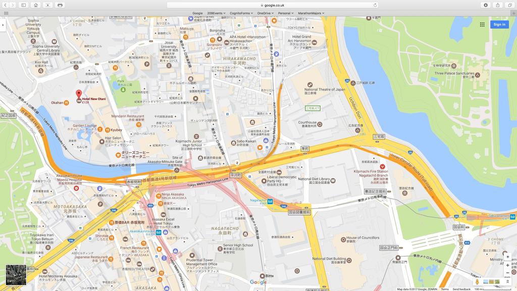 Kokusai-Tenjijo Panasonic Centre Friendship Marathon Start and Finish New Otani Hotel
