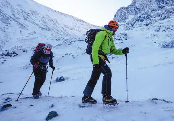 There are also new technical skills including the use of crampons and ice axes.