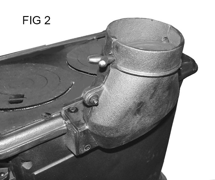 shown in Fig 1. 2. Set the stove body in position on this assembly. 3.